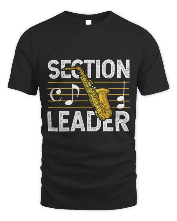 Section Leader Vintage Marching Band Saxophone Musician