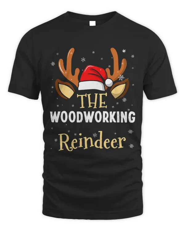 Carpenters Woodworking Reindeer Family Matching Christmas Outfit