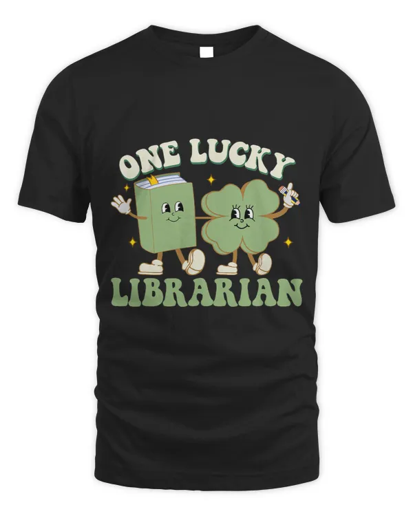 Librarian Job Groovy One Lucky Librarian Shamrock St Patricks Day