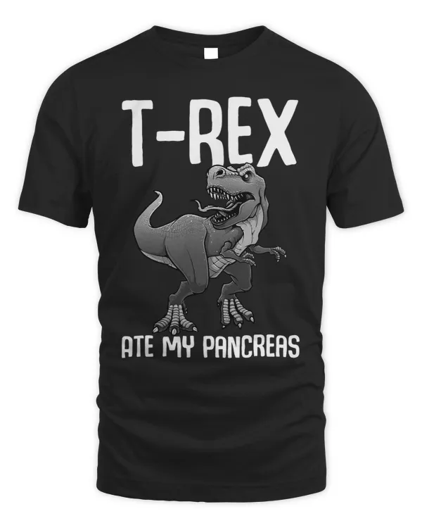 Funny Diabetic Gift Cool Trex Dino Diabetes Awareness Month 2