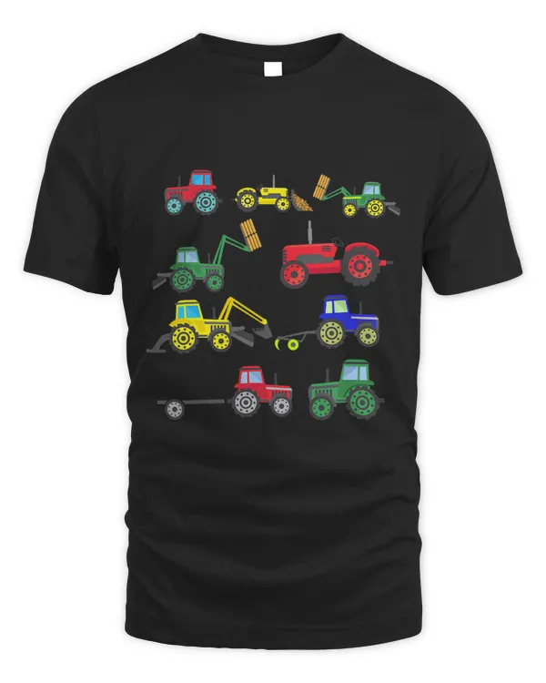 Cool Tractor Farmer Excavator Vehicles Boy Farming