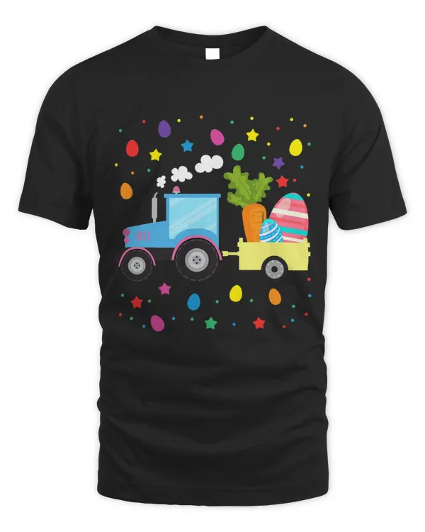 Funny Egg Hunting Tractor Easter