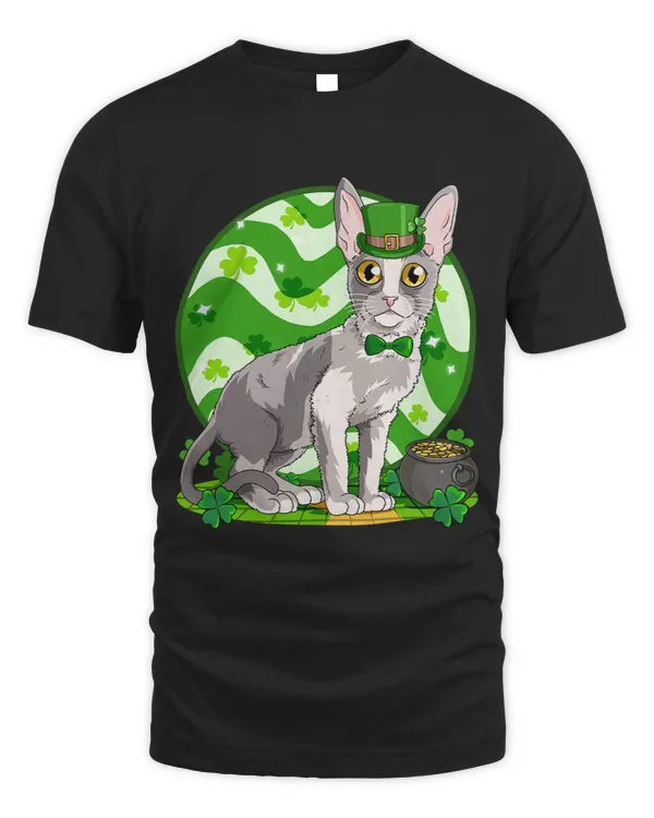 Cornish Rex St. Patricks Day Lucky Leprechaun Cat