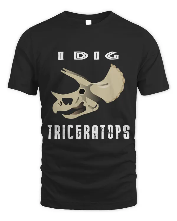 I Dig Triceratops Dinosaur Design