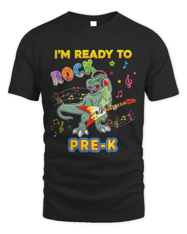 Im Ready To Rock PreK Back School Dinosaur Kid Teacher