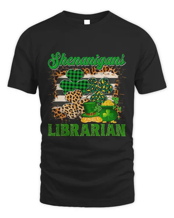 Librarian Job Shenanigans Librarian Patricks Day Shamrocks Pot Of Gold