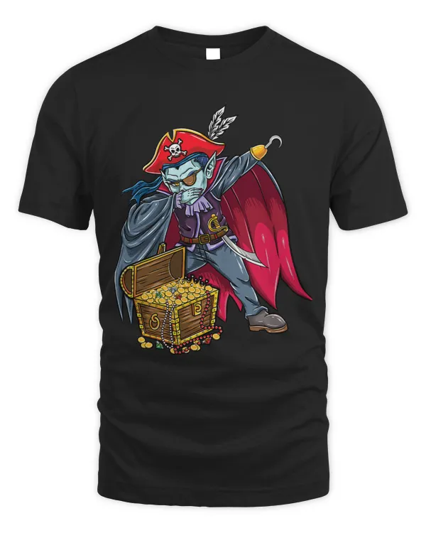 Dabbing Pirate Treasure Chest Vampire Halloween