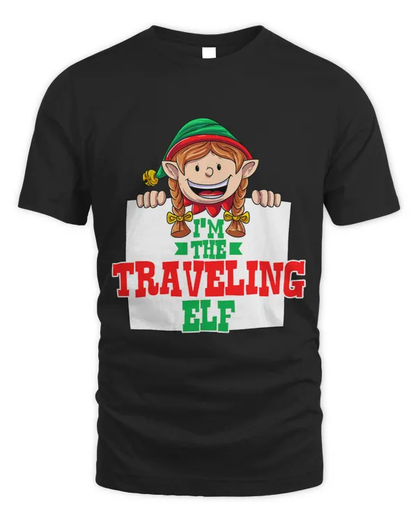 Im the traveling elf female elf family matching christmas