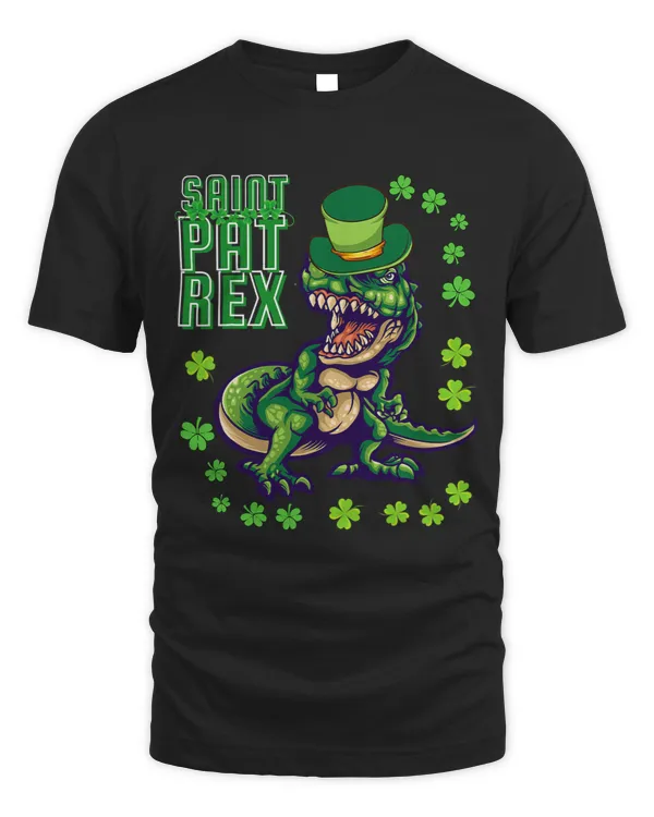 St Pat Rex Shirt T Rex St Patricks Day Dinosaur Boys Gift