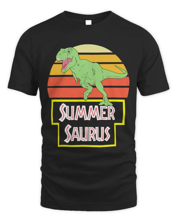 Summer Saurus Funny TRex Summersaurus Dinosaur 1