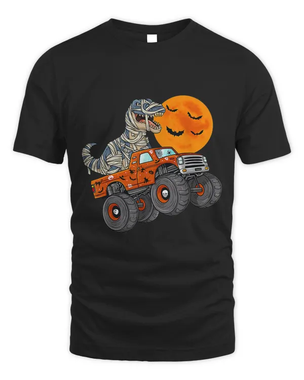 Halloween Monster Truck Pumpkin Mummy Dinosaur T rex Boys