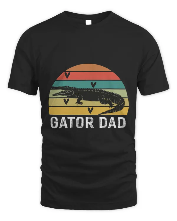 Mens funny Gatordad RetroVintage AlligatorCrocodileGator
