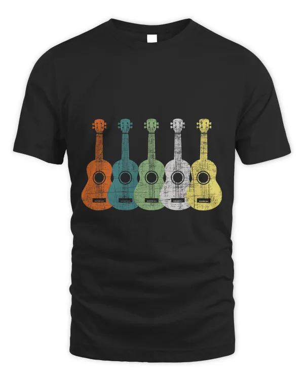 Retro Art Ukulele Ukulelist Guitarist Music Lover