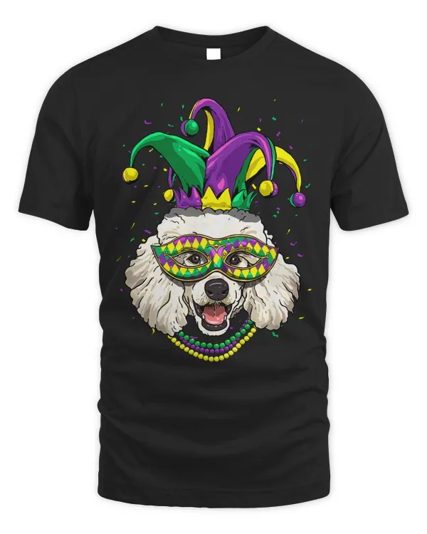 Poodle Dog Lover Cute Mardi Gras Carnival Jester