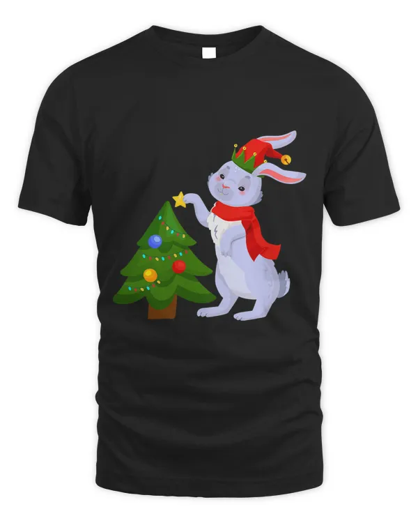 Christmas Arctic Hare Decorating Tree