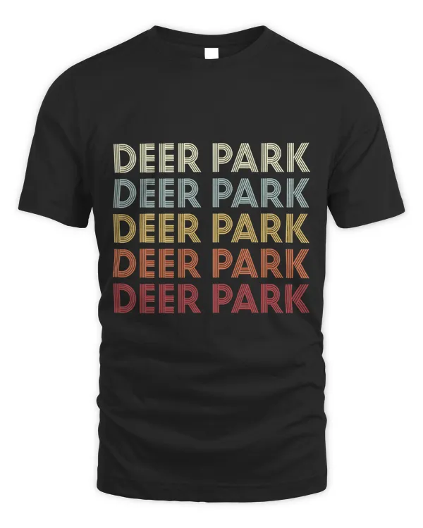 DeerPark Texas DeerPark TX Retro Vintage Text