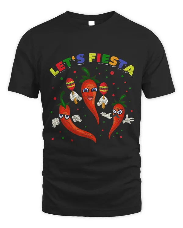 Lets Fiesta Mexican Party Sombrero Chili Cinco De Mayo