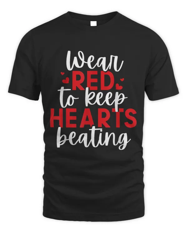 Red Keep Hearts Beating 2Heart Disease Awareness Outfit