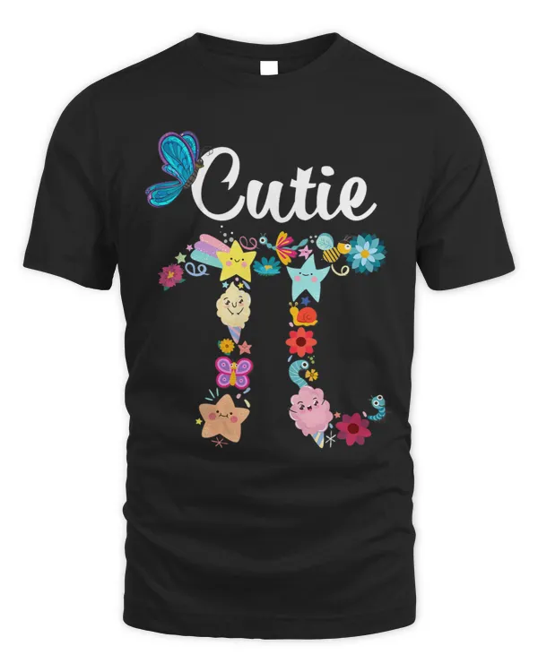 Pi Day Funny Cute Cutie Pi Pretty Math Butterfly Girls Pi 1