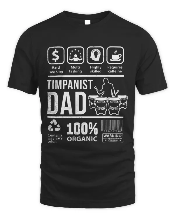 Timpani Funny Multi Tasking DAD graphic theme