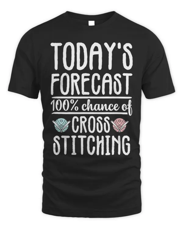 Todays Forecast Cross Stitch Stitching Needlepoint Gift
