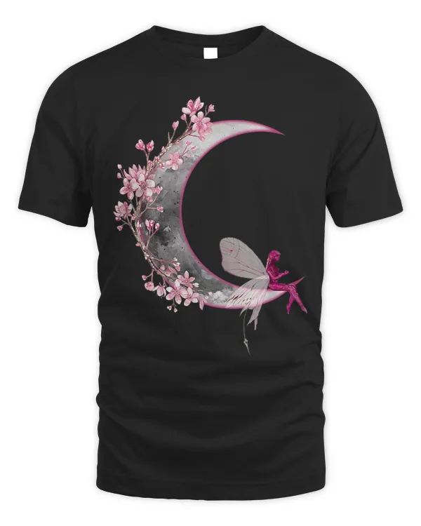 Fairy moon boho cherry blossom fantasy fairytale
