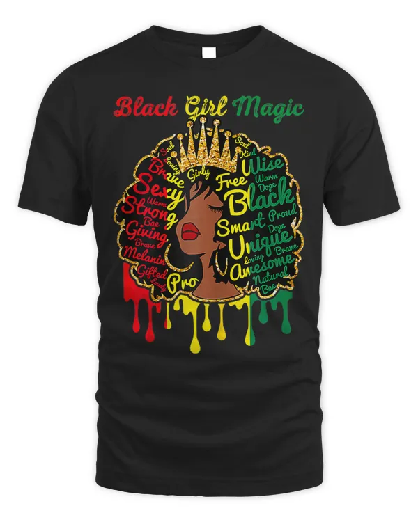 Womens Proud Juneteenth Black Girl Magic Black History Month