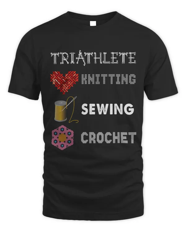 triathlete knitting sewing and crocheting
