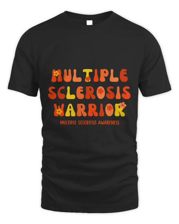 Multiple Sclerosis Warrior MS Awareness Support Orange Grovy