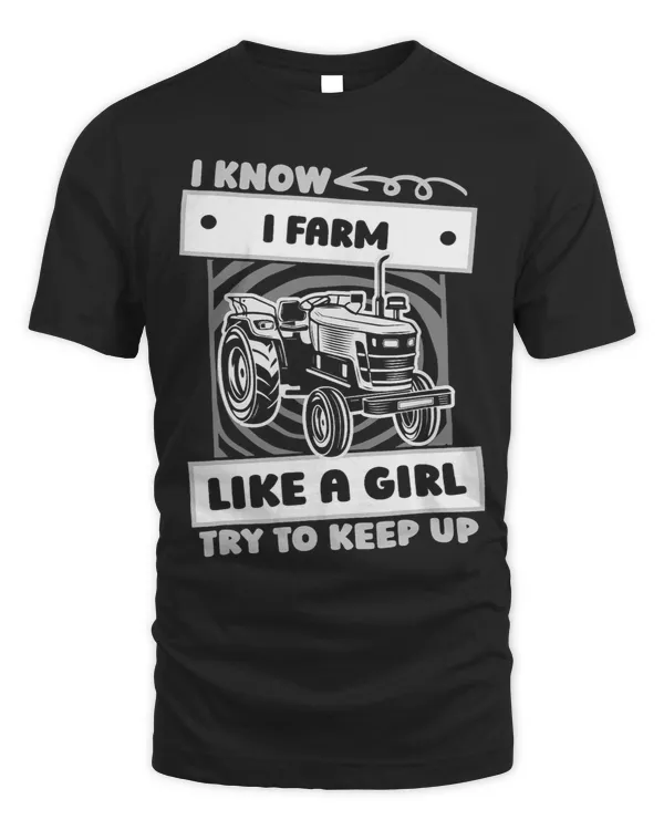Farm Girl Farmer Agriculture Tractor Farming
