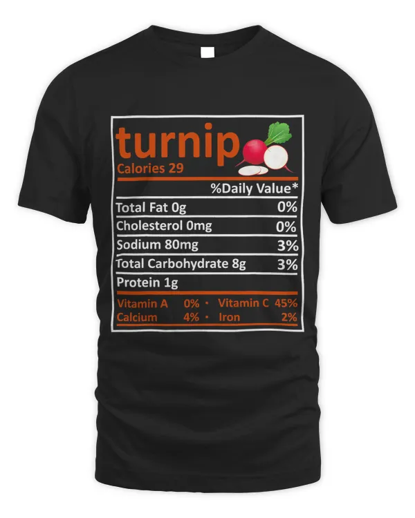 Turnip Nutrition Food Facts Funny Thanksgiving Costume
