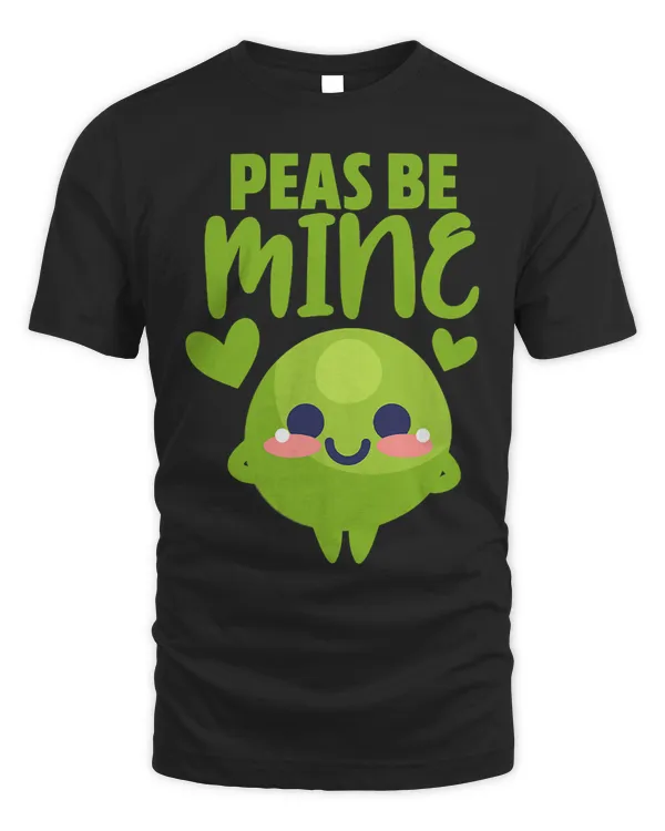 Valentines Day Peas Be Mine Funny Food Pun Kawaii