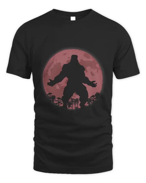 Cryptkins Scary Ghost Forest a white Full Moon with Bigfoot 1