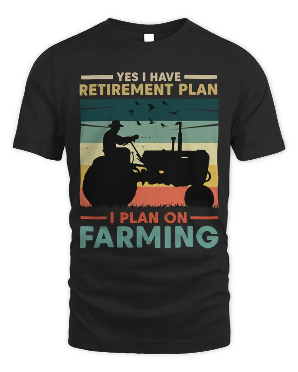 Farmer Retirement Funny Vintage Farming Life Farming Tractor