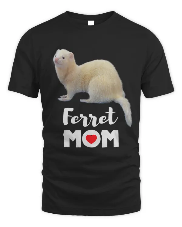 Cute Albino White Ferret Mom Ferrets Lover Kids Pet Gift