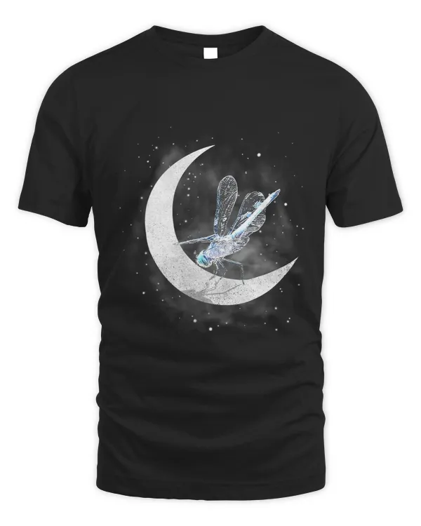 Dragonfly Sit On The Crescent Moon Gift For Dragonfly Lover
