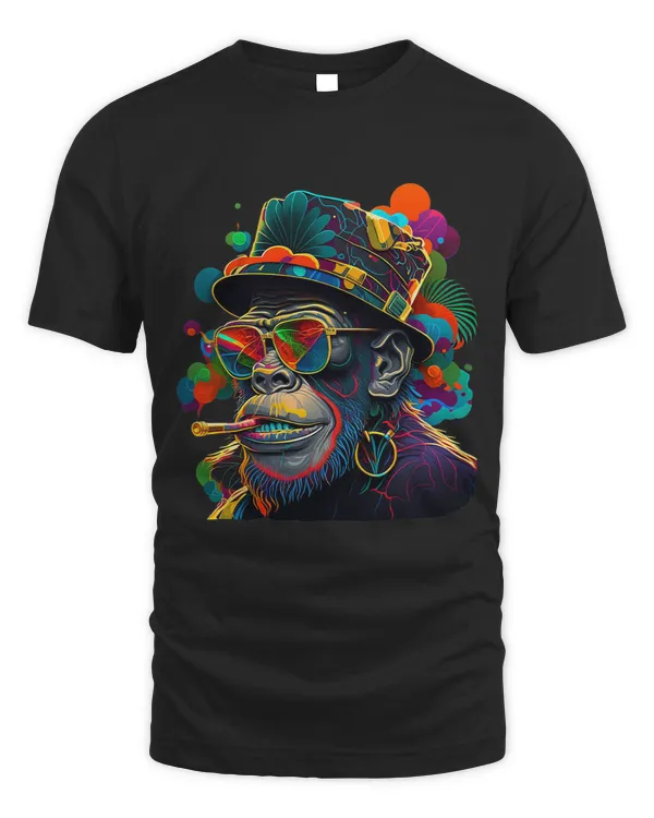 Cool Punk Funny Monkey Chimpanzee Ape Rocks