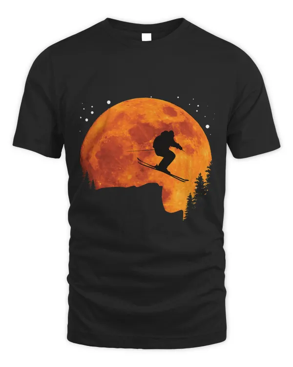 Cool Snow Winter Skiing Ski Freerider Jump Moon Funny Ski