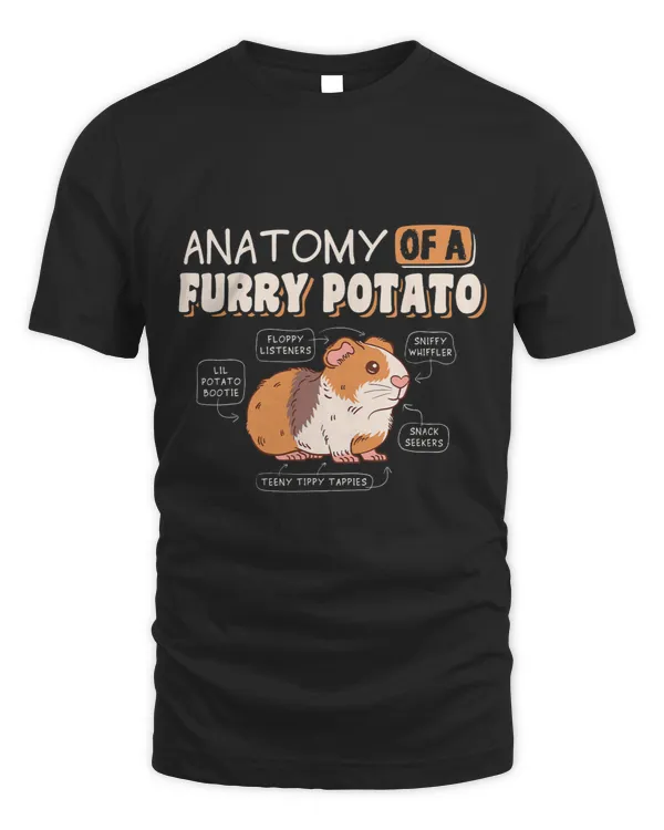 Anatomy Of A Furry Potato Guinea Pig Cavy Pet Animal Funny 1