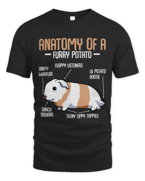 Anatomy Of A Furry Potato Guinea Pig Household Pet Animal