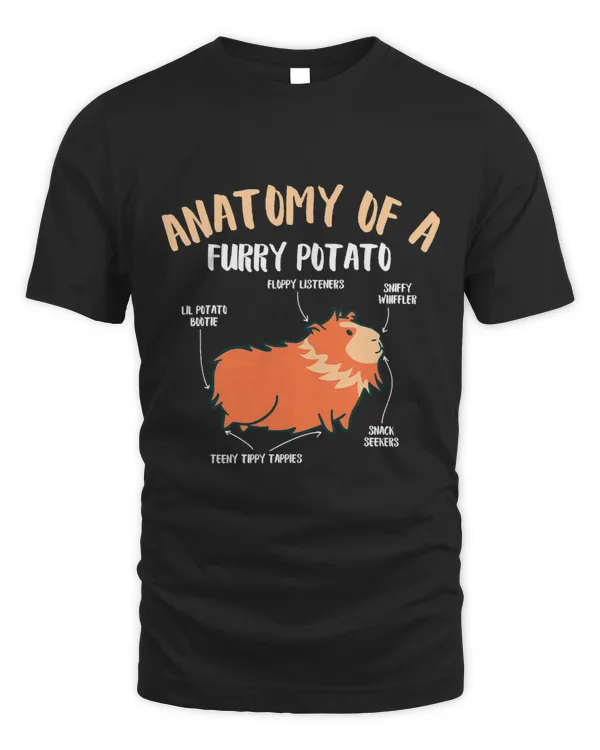 Anatomy Of A Furry Potato Guinea Pig Pet Rodent Animal