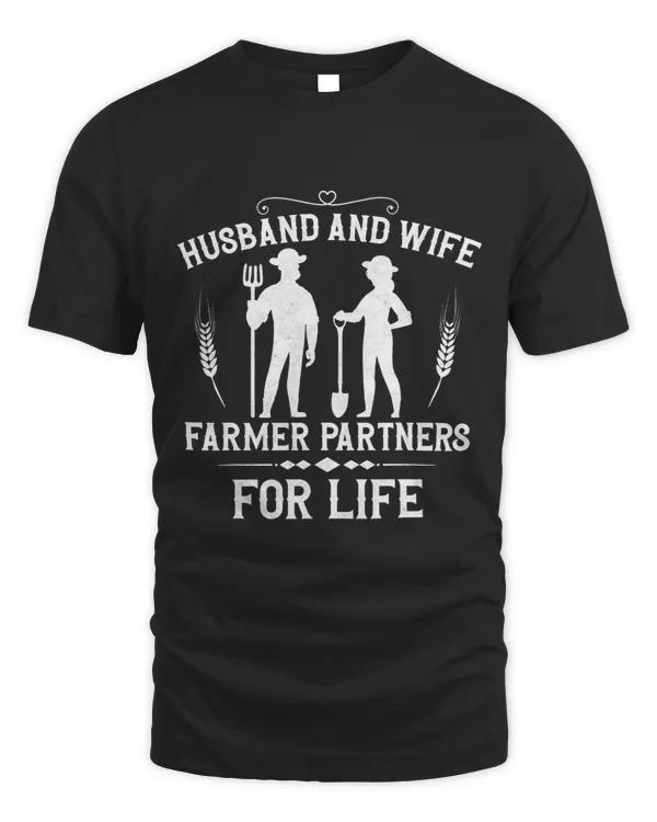 Farming Farmer Husband Wife Marriage Vintage Tractor Husband 1