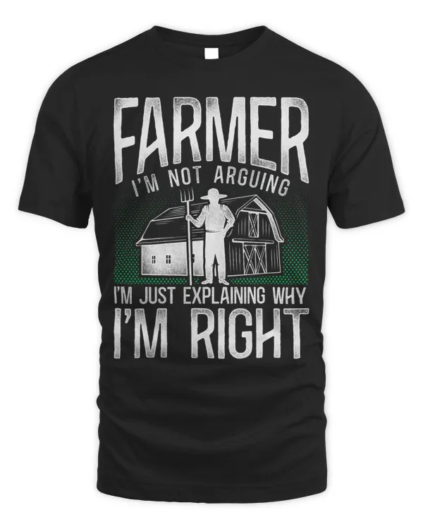 Farming Farmer Tractor Vintage Farmer Im Not Arguing Im 1