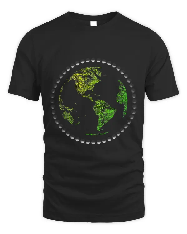 Earth Day Design Moon Phases Vintage Environmental