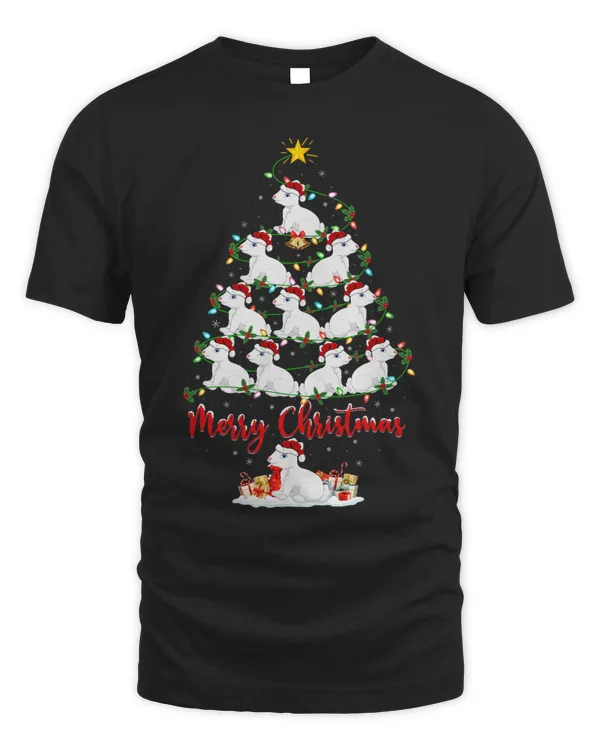 Arctic Hare Lover Matching Santa Arctic Hare Christmas Tree