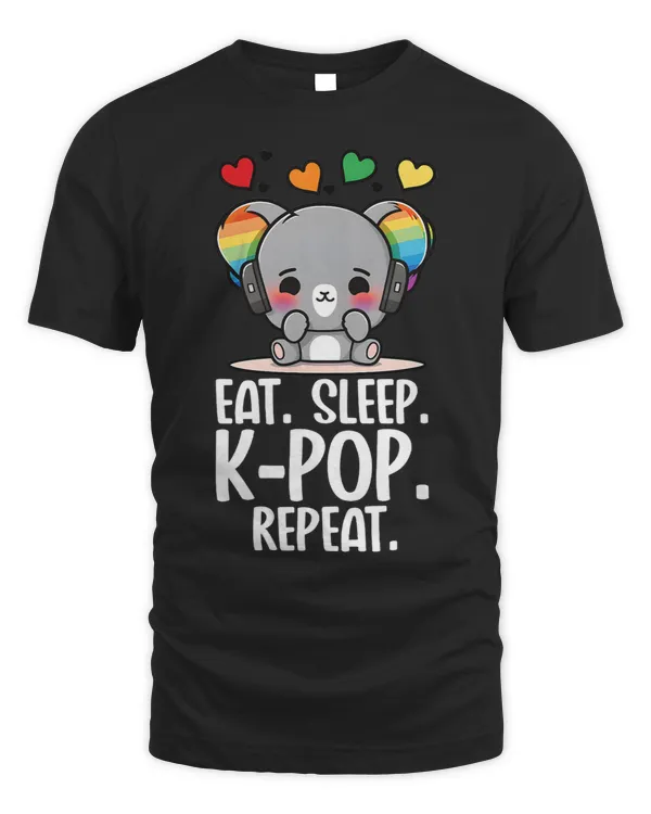 Eat Sleep Kpop Repeat Koala Tie Dye Merch Kpop Merchandise