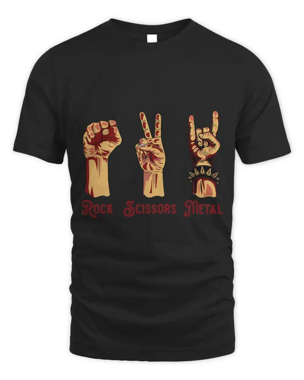Rock Scissors Metal Death Goth Genre Powerful Music Band Top