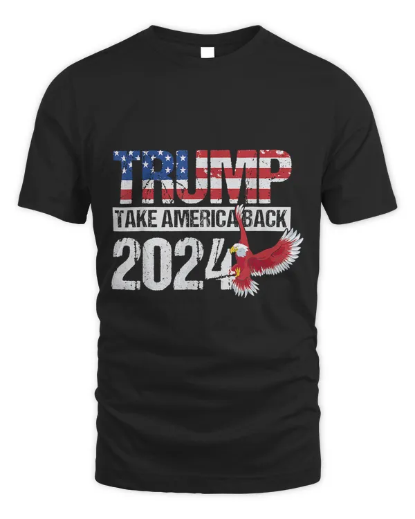 Trump 2024 flag take America back men women Trump 2024