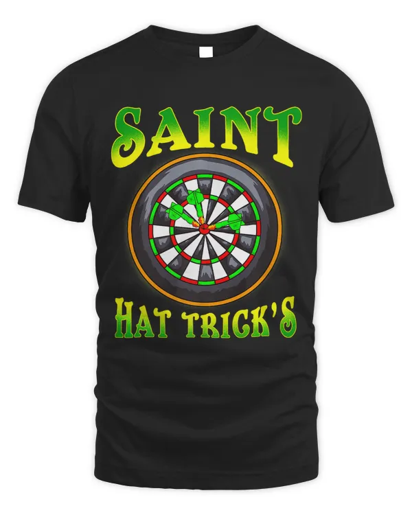 Saint Hat Tricks Funny Darts Shirt St Patricks Day