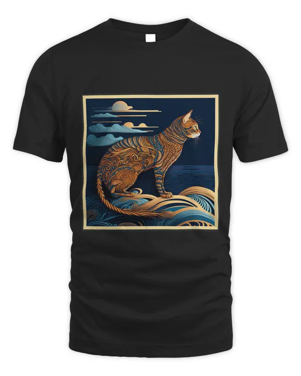 Cat Paws Surrealism Japanese Painting Toyger cat